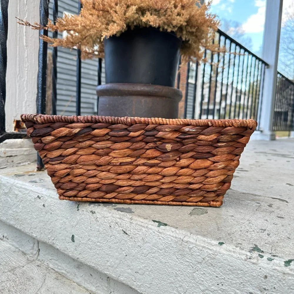 Woven Hyacinth Storage Basket